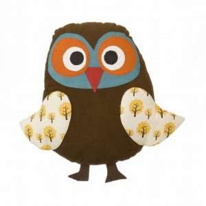 Organic Owl Quilted Kids Pillow 