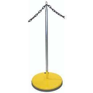    Portable Rope Posts   Yellow   Gym Equipment