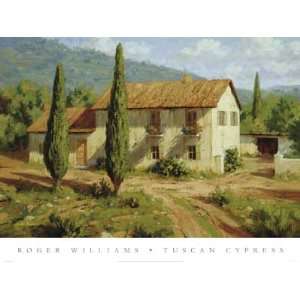 Tuscan Cypress   Roger Williams 36x27: Home & Kitchen