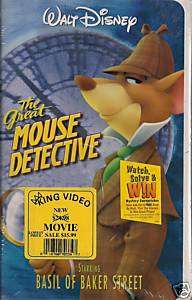 DISNEYS GREAT MOUSE DETECTIVE (1992, VHS) NEW  