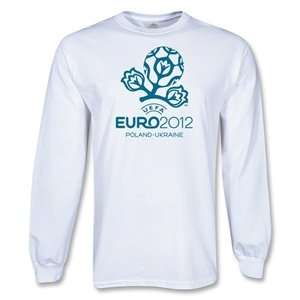  hidden Euro 2012 LS Official Crest Logo T Shirt (White 