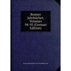  Bonner JahrbÃ¼cher, Volumes 94 95 (German Edition 