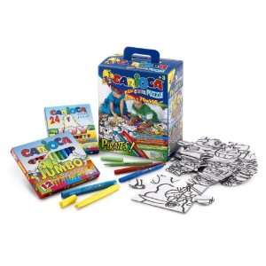   Carioca Maxi Project 35 Piece Coloring Puzzle (Pirates) Toys & Games
