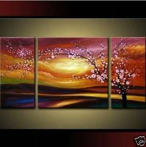 Modern abstract huge oil painting canvas   cherry blossom  