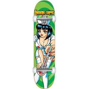 Hook Ups Nurse Girl Brandi Complete Skateboard   8.12 w/Raw Trucks 