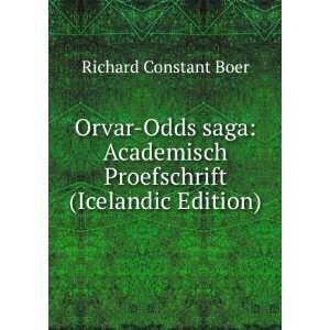   Proefschrift (Icelandic Edition) Richard Constant Boer Books