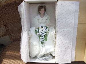 Danbury Mint 1995 Princess Diana Bride Doll NRFB MIB  