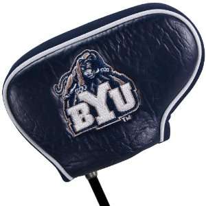  Brigham Young Cougars Navy Blue Blade Putter Cover: Sports 