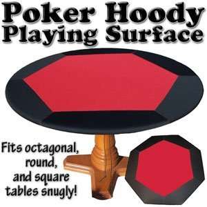  Poker Hoody 57 Inch Red/Black Neoprene Poker Surface 
