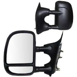   Side Manual Foldaway Replacement Towing Mirror Set with Dual Glass