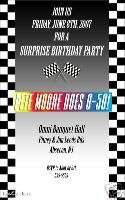 Custom Race Car Nascar Theme Birthday Party Invitations  