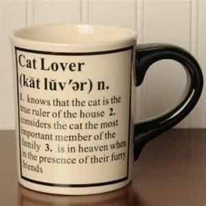  Cat Lover Definition Ceramic Pottery Mug