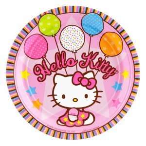   : Hello Kitty Pink Balloon Dreams Dessert Plates (8 pc): Toys & Games