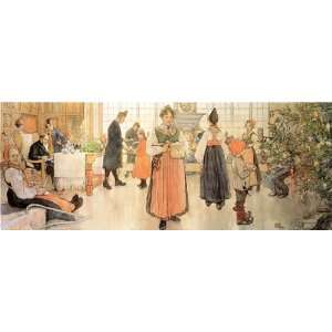 Hand Made Oil Reproduction   Carl Larsson   32 x 12 inches   Now is it 