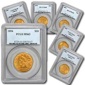  $10 Liberty Gold Eagle MS 63 PCGS Toys & Games