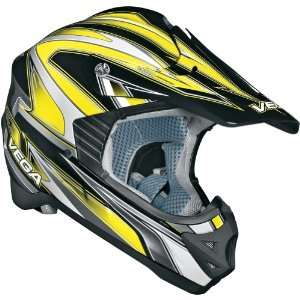  Vega Edge Adult Viper Off Road Motorcycle Helmet   Yellow 