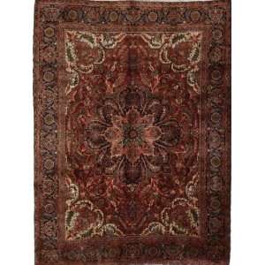   1211 Red Persian Hand Knotted Wool Heriz Rug Furniture & Decor