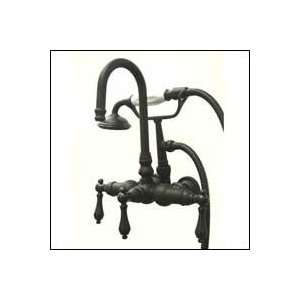   Hi Rise Spout Faucet with Hand Shower 3 3/8 inch Center Oil Rubbed
