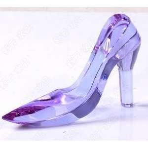  12.9cm Length Purple Crystal High Heels (Birthday Gift 