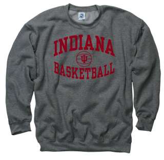 Indiana Hoosiers Dark Heather Reversal Basketball Crewneck Sweatshirt 