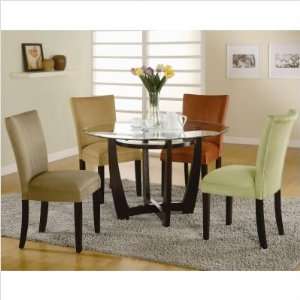  Bundle 50 Morro Bay 5 Piece Round Dining Set in Cappuccino 