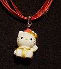 W21 Cute Hello Kitty Cupcake Charm Necklace  