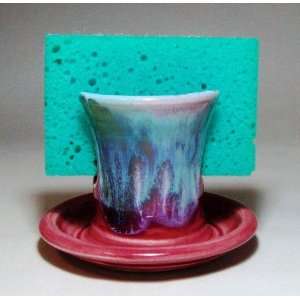   Frost Ceramic Sponge Holder by Moonfire Pottery