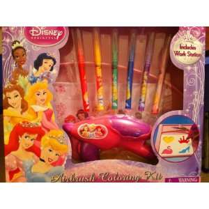  Disney Princess Airbrush Coloring Kit: Toys & Games