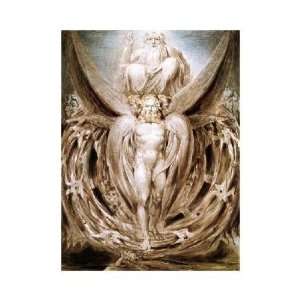  William Blake   The Whirlwind  Ezekiels VIsion Giclee 