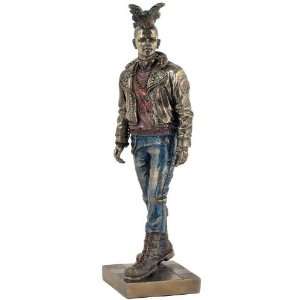  Punk Boy Walking Bronze Sculpture