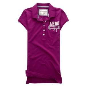 Womens AEROPOSTALE Jersey Aero NY87 Polo Shirt NWT  