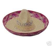 Big Multicolor Fiesta PARTY SOMBRERO Straw Mexican Hat  