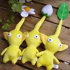 NEW 3pcs Pikmin Yellow Flower Leaf Bud Collectable Figure Plush Doll 