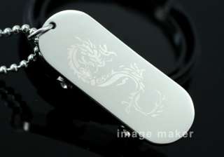 Dragon Skateboard Stainless Steel Pendant Necklace P159  