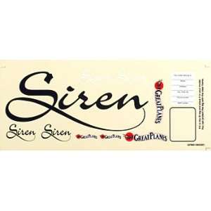  Decal Sheet Siren EP Hotliner ARF Toys & Games