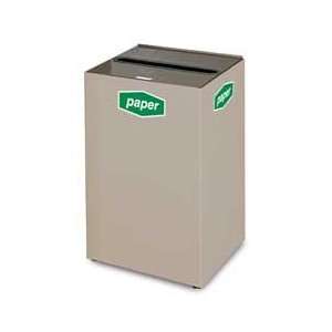 Howard Collect A Cubes 22.5 Steel Recycling Cube with Lock Beige Waste 