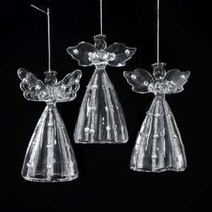   18 Inspirational Glass Angel Bell Christmas Ornaments: Home & Kitchen