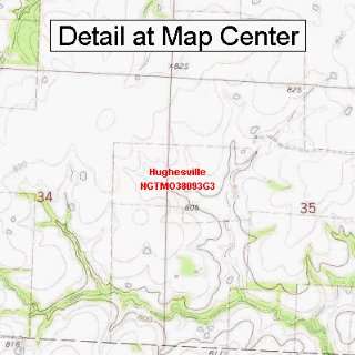  USGS Topographic Quadrangle Map   Hughesville, Missouri 