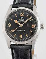 Mens 1960s Rolex Tudor Oyster Date W/W Rare Ranger Dial  