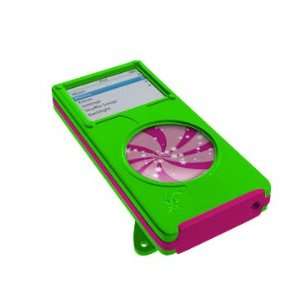  iPod Nano Case, Band, & Screen Saver Set by iFrogz   Neon 