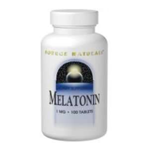  Melatonin 1 mg 100 Tablets   Source Naturals Health 