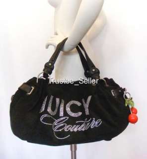 JUICY COUTURE Large Free Style Cherry Charm Crystal Bag  