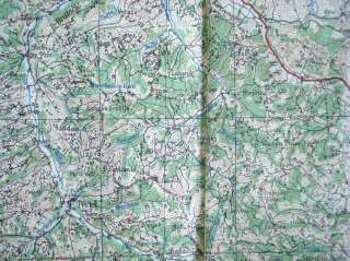 WWII ORIGINAL GERMAN LEATHER MAP CASE w/LUFTWAFFE MAP  