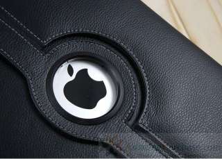 iPad 2 Smart Leather Cover Case Standing 360° Rotating  