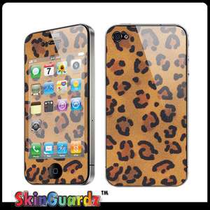 REAL LEOPARD DECAL SKIN TO COVER YOUR IPHONE 4 4G CASE  