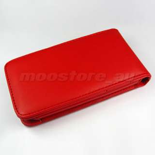 LEATHER CASE COVER POUCH FOR IPOD TOUCH 2G 3G 2 3 RED  