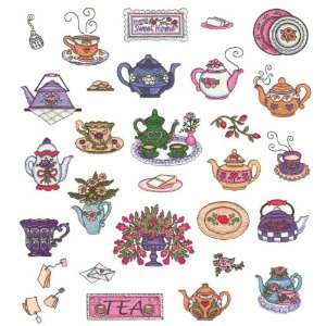  Teapots by Annie Lang Embroidery Designs on a BROTHER 