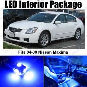  Nissan Maxima Blue Interior LED Package (9 Pieces 