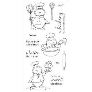 Inky Antics Clear Stamp Set Baking Penguins:  Home 