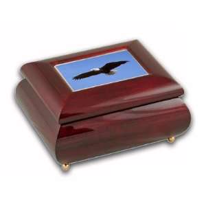  Beautiful Eagle Music Jewelry Box with Delicate Tile Art 